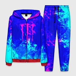 Мужской костюм Monster energy дым неоновый