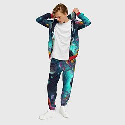 Костюм мужской Рик и Морти на планете сказочных грибов, цвет: 3D-красный — фото 2