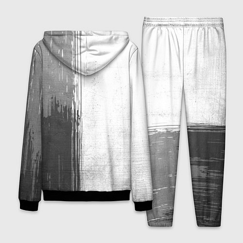 Мужской костюм Fiat - white gradient по-вертикали / 3D-Черный – фото 2