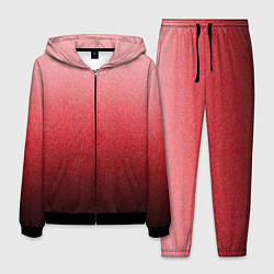 Мужской костюм Мягкий градиент красно-розовый текстура крошка