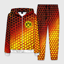 Костюм мужской Borussia металлические соты, цвет: 3D-белый