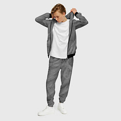 Костюм мужской Серая текстура каменная мрамор, цвет: 3D-черный — фото 2