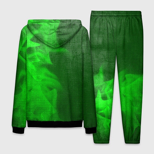 Мужской костюм Saab - green gradient по-вертикали / 3D-Черный – фото 2