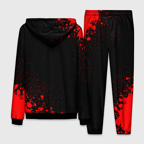 Мужской костюм Rust - red gradient вертикально / 3D-Черный – фото 2