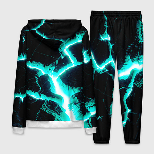 Мужской костюм Color light blue black / 3D-Белый – фото 2