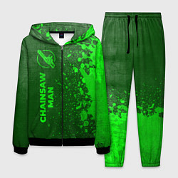 Костюм мужской Chainsaw Man - green gradient по-вертикали, цвет: 3D-черный