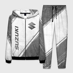 Мужской костюм Suzuki - white gradient вертикально