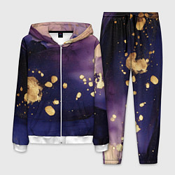 Костюм мужской Золотая краска на текстуре, цвет: 3D-белый