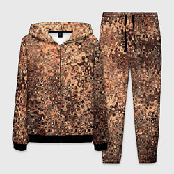 Костюм мужской Светлый коричневый абстрактная текстура, цвет: 3D-черный