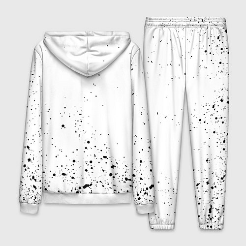 Мужской костюм Ведьмак брызги красок / 3D-Белый – фото 2