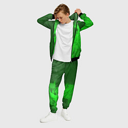 Костюм мужской Changan - green gradient по-вертикали, цвет: 3D-черный — фото 2