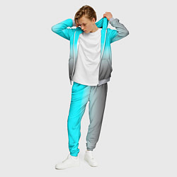 Костюм мужской Серо-голубой светлый градиент, цвет: 3D-меланж — фото 2