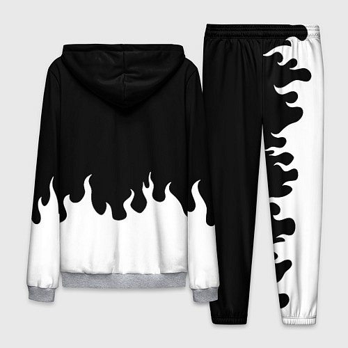 Мужской костюм Ювентус белый огонь / 3D-Меланж – фото 2