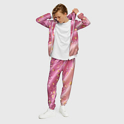 Костюм мужской Золотинки на розовой текстуре, цвет: 3D-белый — фото 2