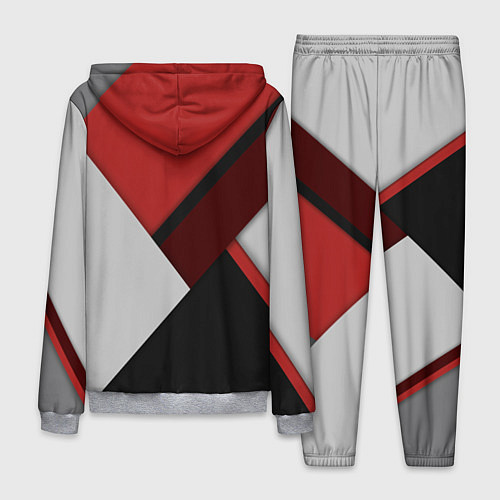 Мужской костюм Color black red grey / 3D-Меланж – фото 2