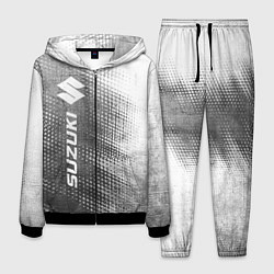 Костюм мужской Suzuki - grey gradient по-вертикали, цвет: 3D-черный