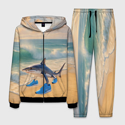 Костюм мужской Тралалеро тралала мем, цвет: 3D-черный