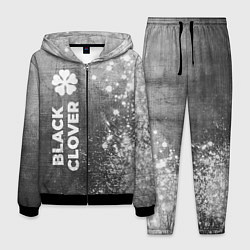 Костюм мужской Black Clover - grey gradient по-вертикали, цвет: 3D-черный