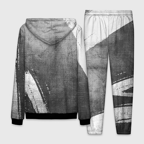 Мужской костюм Ajax - grey gradient вертикально / 3D-Черный – фото 2