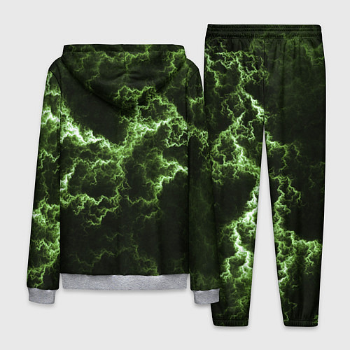 Мужской костюм Lightning green glow / 3D-Меланж – фото 2