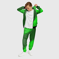 Костюм мужской JoJo Bizarre Adventure - green gradient вертикальн, цвет: 3D-черный — фото 2