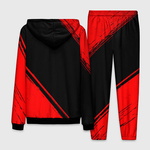 Мужской костюм Sporting - red gradient вертикально / 3D-Черный – фото 2