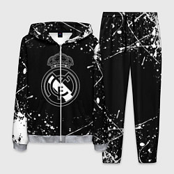 Костюм мужской Real Madrid белые краски, цвет: 3D-меланж