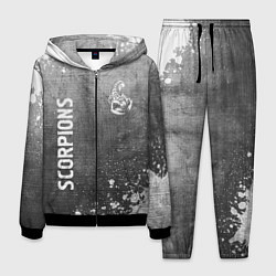 Костюм мужской Scorpions - grey gradient вертикально, цвет: 3D-черный