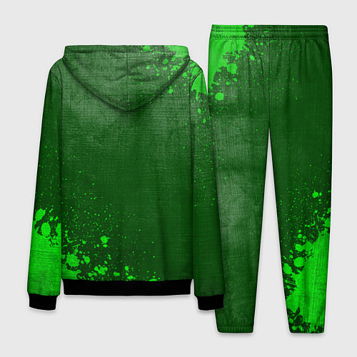 Мужской костюм Motorhead - green gradient вертикально / 3D-Черный – фото 2