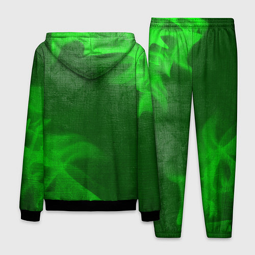 Мужской костюм The Last Of Us - green gradient вертикально / 3D-Черный – фото 2