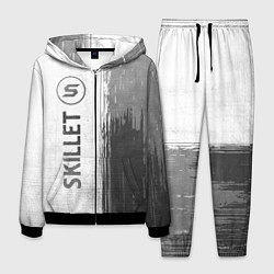 Костюм мужской Skillet - white gradient по-вертикали, цвет: 3D-черный