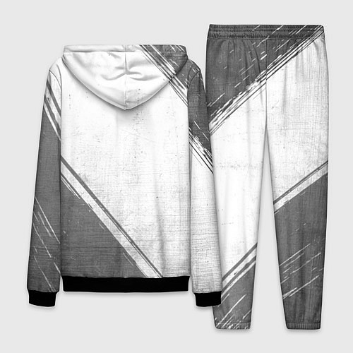 Мужской костюм Bon Jovi - white gradient вертикально / 3D-Черный – фото 2