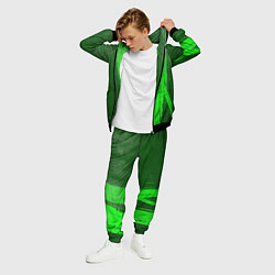 Костюм мужской Audi - green gradient по-вертикали, цвет: 3D-черный — фото 2