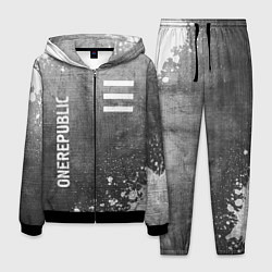 Костюм мужской OneRepublic - grey gradient вертикально, цвет: 3D-черный