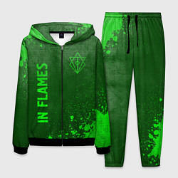 Мужской костюм In Flames - green gradient вертикально