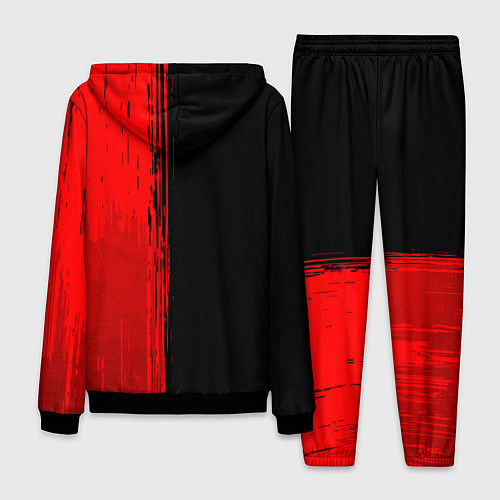 Мужской костюм AC DC - red gradient по-вертикали / 3D-Черный – фото 2