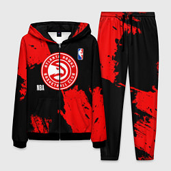 Костюм мужской Atlanta Hawks black and red, цвет: 3D-черный