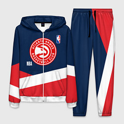 Костюм мужской Atlanta Hawks NBA basketball, цвет: 3D-белый
