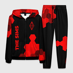 Костюм мужской The Sims - red gradient вертикально, цвет: 3D-черный