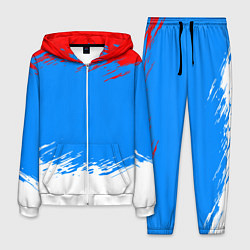 Костюм мужской Патриот - флаг, цвет: 3D-белый