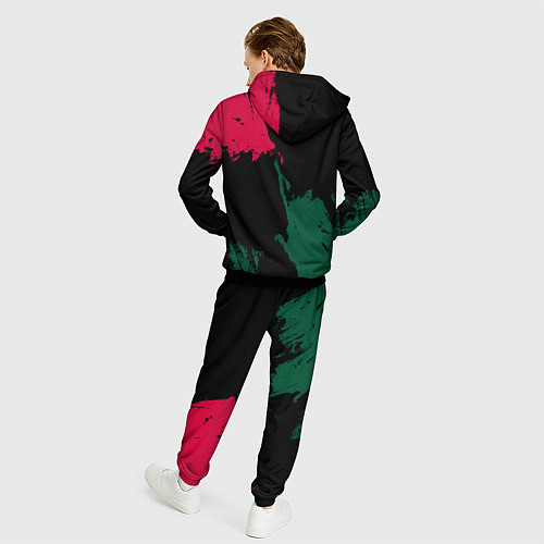 Мужской костюм Миннесота Уайлд - брызги краски / 3D-Черный – фото 4