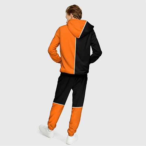 Мужской костюм ФК Урал - оранжево черные / 3D-Черный – фото 4