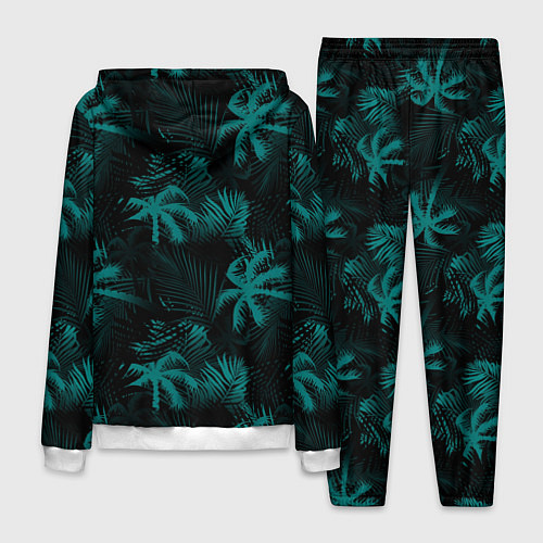 Мужской костюм Palm light blue dark / 3D-Белый – фото 2