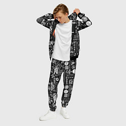 Костюм мужской Twenty one pilots rock logo, цвет: 3D-черный — фото 2