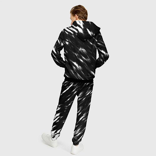 Мужской костюм Doom штрихи красок / 3D-Черный – фото 4