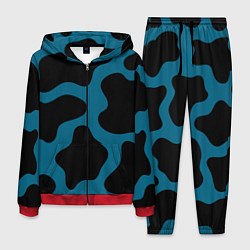 Костюм мужской Синяя коровья расцветка, цвет: 3D-красный