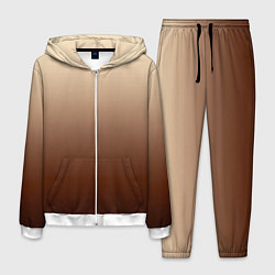 Костюм мужской Мокко мусс омбре, цвет: 3D-белый