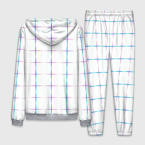 Мужской костюм Color white blue stripes / 3D-Меланж – фото 2