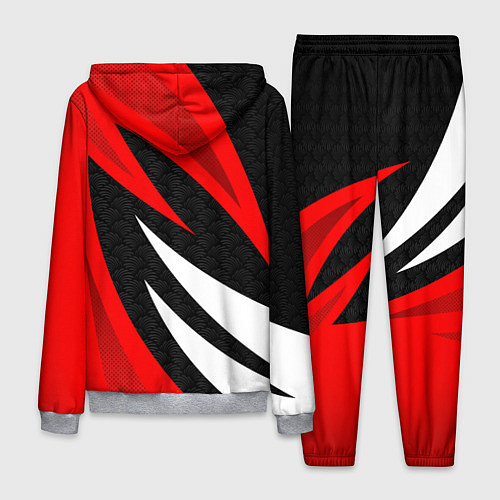 Мужской костюм Россия - красный спорт / 3D-Меланж – фото 2