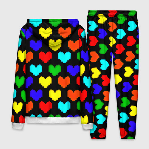 Мужской костюм Doom love pixel pattern / 3D-Белый – фото 2